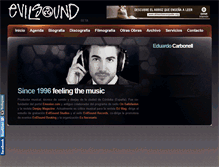 Tablet Screenshot of evilsound.com